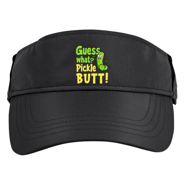 Guess What Pickle Butt! Funny Cucumber Meme Pickle Joke Adult Drive Performance Visor