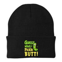 Guess What Pickle Butt! Funny Cucumber Meme Pickle Joke Beanie