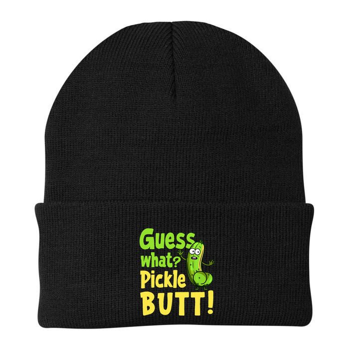 Guess What Pickle Butt! Funny Cucumber Meme Pickle Joke Beanie