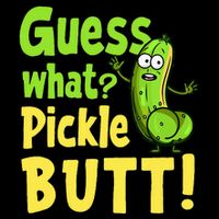 Guess What Pickle Butt! Funny Cucumber Meme Pickle Joke 16 in Basic Backpack
