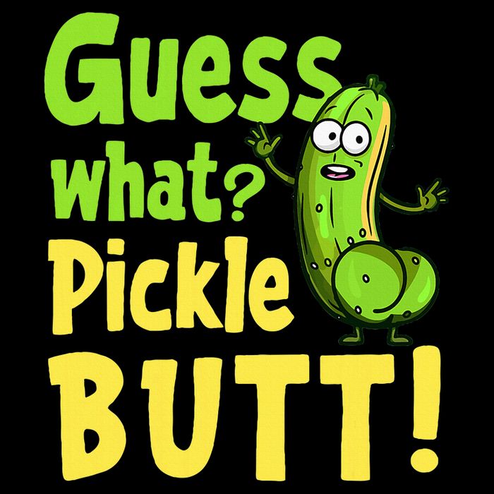 Guess What Pickle Butt! Funny Cucumber Meme Pickle Joke 16 in Basic Backpack