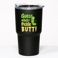 Guess What Pickle Butt! Funny Cucumber Meme Pickle Joke Tumbler