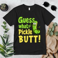 Guess What Pickle Butt! Funny Cucumber Meme Pickle Joke Premium T-Shirt