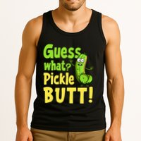 Guess What Pickle Butt! Funny Cucumber Meme Pickle Joke Tank Top