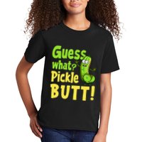 Guess What Pickle Butt! Funny Cucumber Meme Pickle Joke Kids T-Shirt