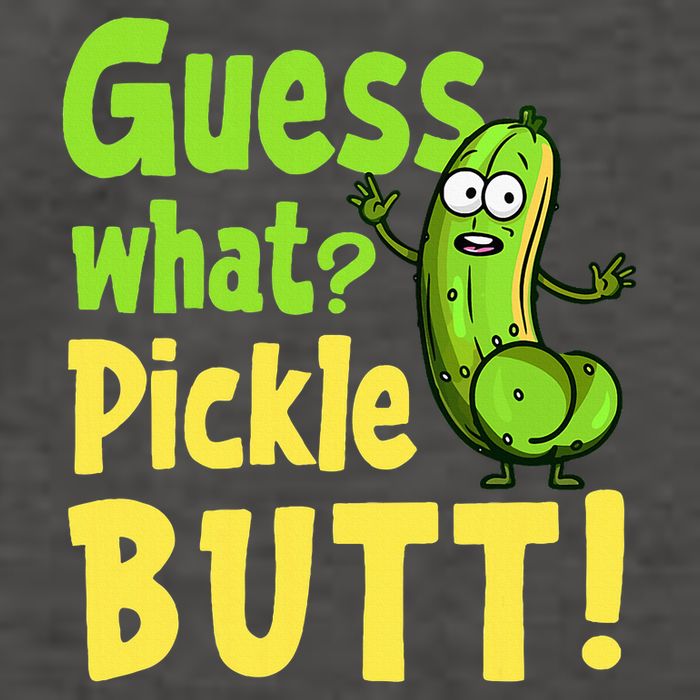 Guess What Pickle Butt! Funny Cucumber Meme Pickle Joke Vector Backpack