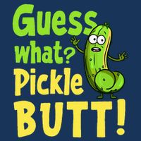 Guess What Pickle Butt! Funny Cucumber Meme Pickle Joke Infant Baby Jersey Bodysuit
