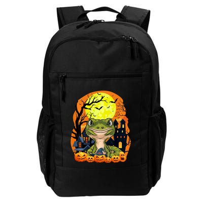 Gecko With Pumpkins Funny Scary Halloween Party Backpack