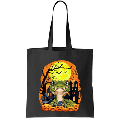 Gecko With Pumpkins Funny Scary Halloween Party Bag