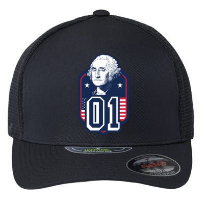 George Washington President Number 1 American Gift Flexfit Unipanel Trucker Cap