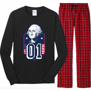 George Washington President Number 1 American Gift Long Sleeve Pajama Set