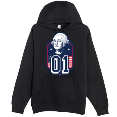 George Washington President Number 1 American Gift Premium Pullover Hoodie
