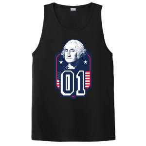 George Washington President Number 1 American Gift PosiCharge Competitor Tank