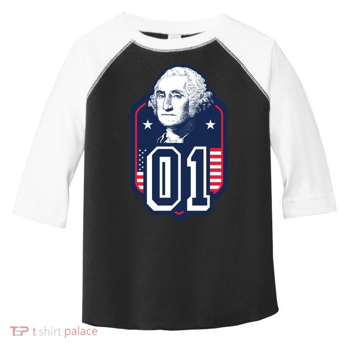 George Washington President Number 1 American Gift Toddler Fine Jersey T-Shirt