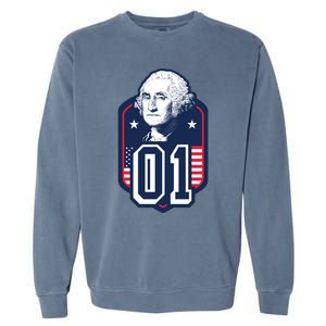 George Washington President Number 1 American Gift Garment-Dyed Sweatshirt