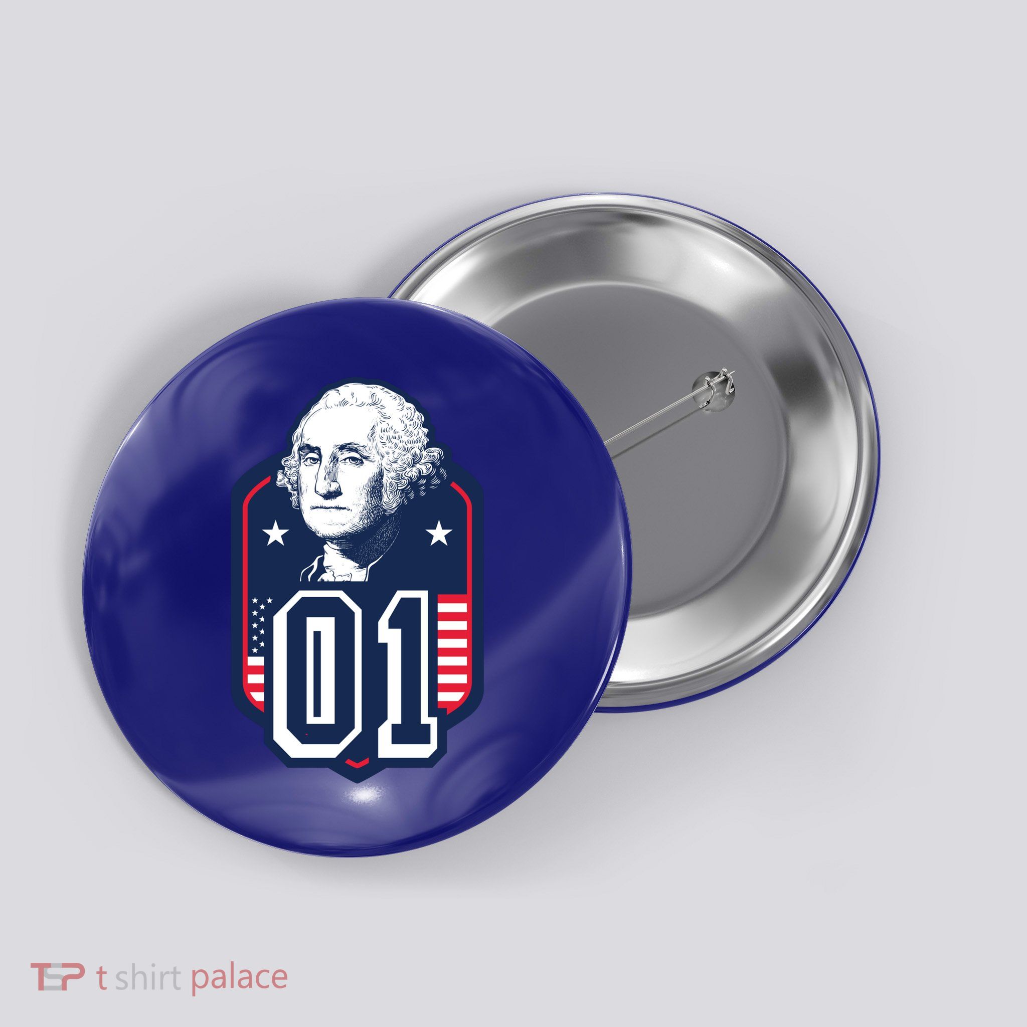 George Washington President Number 1 American Gift Button
