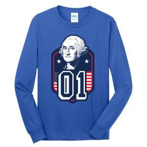 George Washington President Number 1 American Gift Tall Long Sleeve T-Shirt