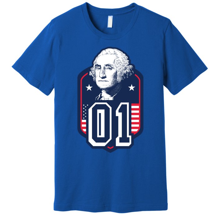 George Washington President Number 1 American Gift Premium T-Shirt