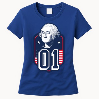 George Washington President Number 1 American Gift Womens T-Shirt