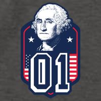 George Washington President Number 1 American Gift Vector Backpack