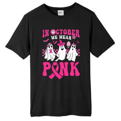 Groovy Wear Pink Breast Cancer Warrior Ghost Halloween Tall Fusion ChromaSoft Performance T-Shirt