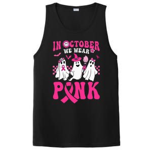 Groovy Wear Pink Breast Cancer Warrior Ghost Halloween PosiCharge Competitor Tank