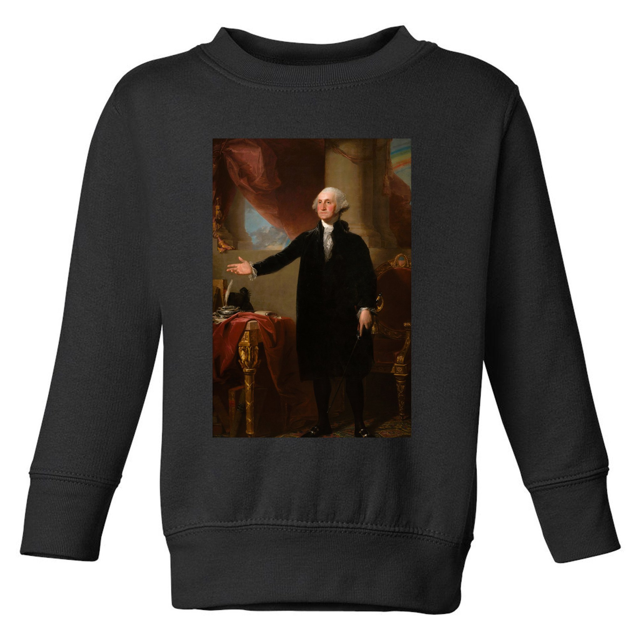 George Washington Portrait Toddler Sweatshirt
