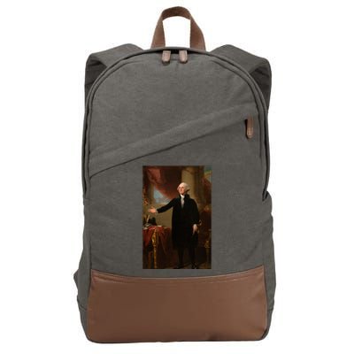 George Washington Portrait Cotton Canvas Backpack