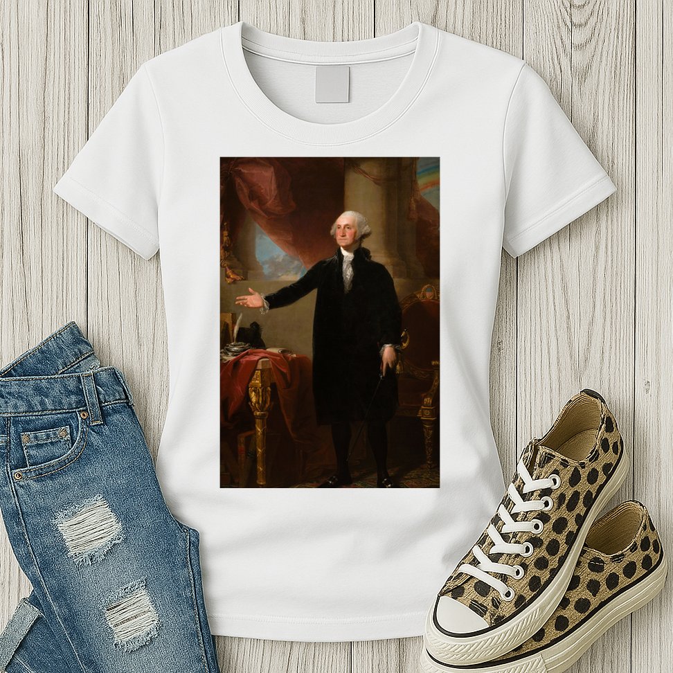 George Washington Portrait Womens T-Shirt