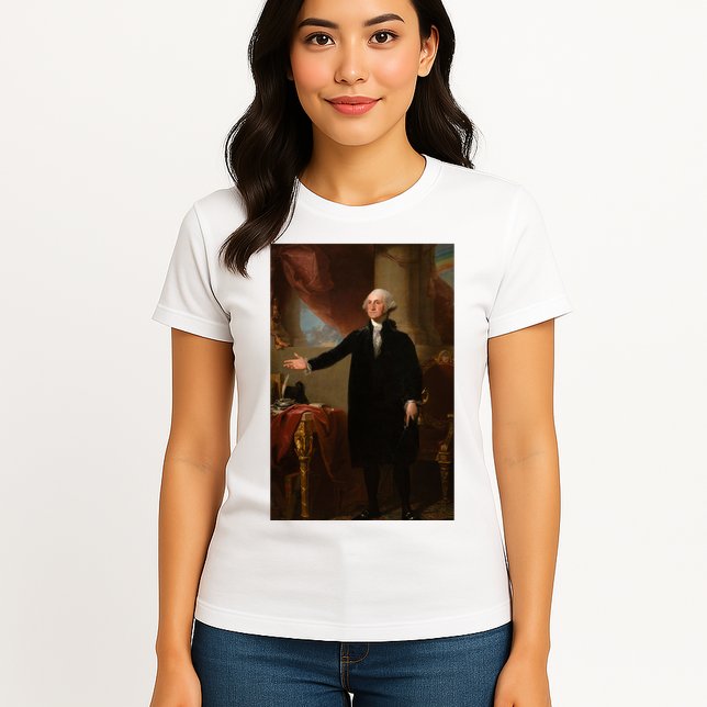 George Washington Portrait Womens T-Shirt