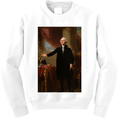 George Washington Portrait Kids Sweatshirt