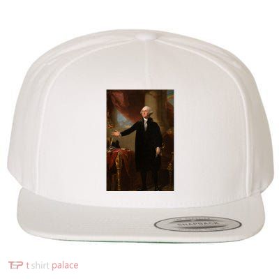 George Washington Portrait Wool Snapback Cap