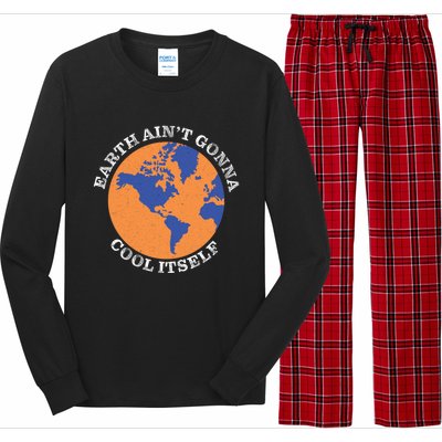 Global Warming Planet Green Energy Earth Day Protection Meaningful Gift Long Sleeve Pajama Set