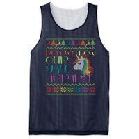 Gay With Rainbow Unicorn Christmas Mesh Reversible Basketball Jersey Tank