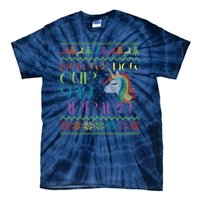 Gay With Rainbow Unicorn Christmas Tie-Dye T-Shirt