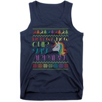 Gay With Rainbow Unicorn Christmas Tank Top