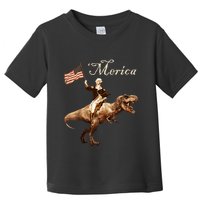 George Washington Riding A Tyrannosaurus Rex Merica Toddler T-Shirt