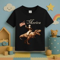 George Washington Riding A Tyrannosaurus Rex Merica Toddler T-Shirt