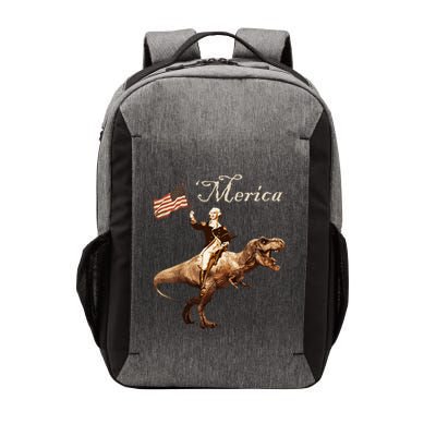 George Washington Riding A Tyrannosaurus Rex Merica Vector Backpack