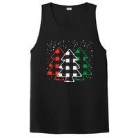 Green White Red Buffalo Plaid Christmas Trees Cute Snow Gift  PosiCharge Competitor Tank