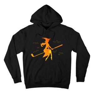 Golf Witch Riding Golf Stick Funny Halloween Golf Club Hoodie