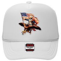 George Washington Riding A Bald Eagle Patriotic Trucker Hat