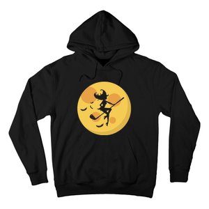 Golf Witch Riding Golf Stick Funny Halloween Golf Club Hoodie