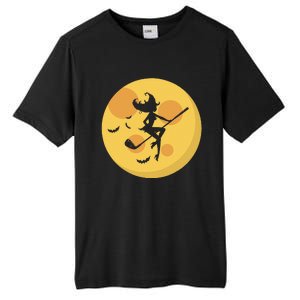 Golf Witch Riding Golf Stick Funny Halloween Golf Club Tall Fusion ChromaSoft Performance T-Shirt