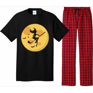 Golf Witch Riding Golf Stick Funny Halloween Golf Club Pajama Set