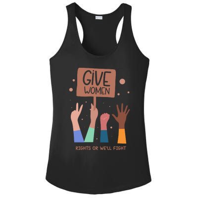 Give Women Rights Ladies PosiCharge Competitor Racerback Tank