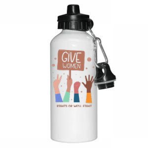 Give Women Rights Aluminum Water Bottle