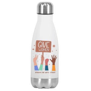 Give Women Rights Stainless Steel Insulated Water Bottle