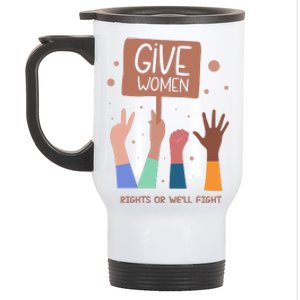 Give Women Rights Stainless Steel Travel Mug