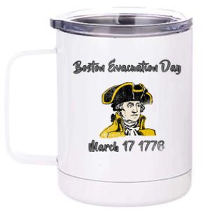 George Washington Revolutionary War Boston Evacauation Day Gift 12 oz Stainless Steel Tumbler Cup